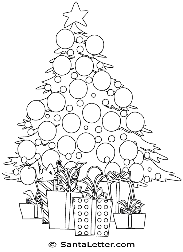 magical tree coloring pages